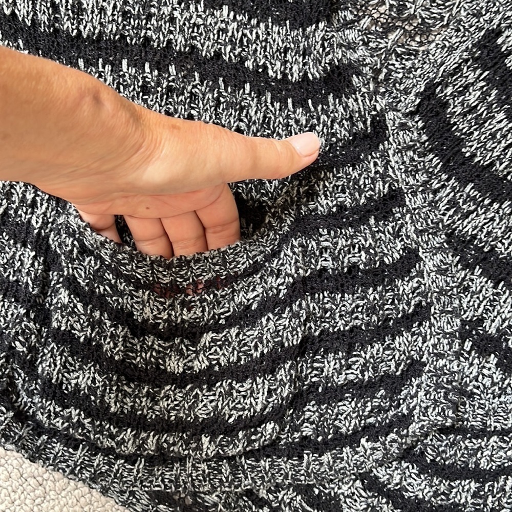 Free people Crochet black/ grey mix cardigan - Picture 4 of 5